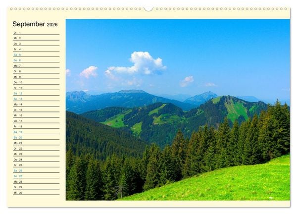 Produktbild: Bayern - Idylle zwischen Allg&auml;u und Bayerischen Alpen (Wandkalender 2026 DIN A2 quer), CALVENDO Monatskalender