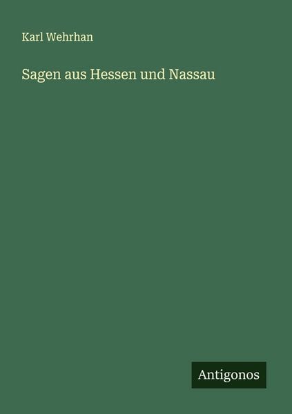 Produktbild: Sagen aus Hessen und Nassau
