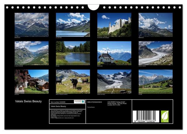 Produktbild: Valais Swiss Beauty (Wall Calendar 2027 DIN A4 landscape), CALVENDO 12 Month Wall Calendar