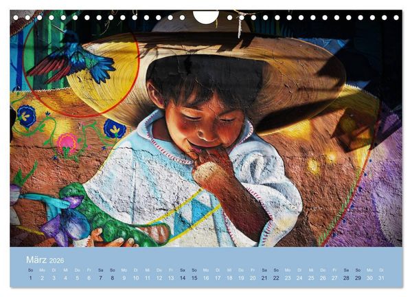 Produktbild: Mexikanische Graffitis (Wandkalender 2026 DIN A4 quer), CALVENDO Monatskalender