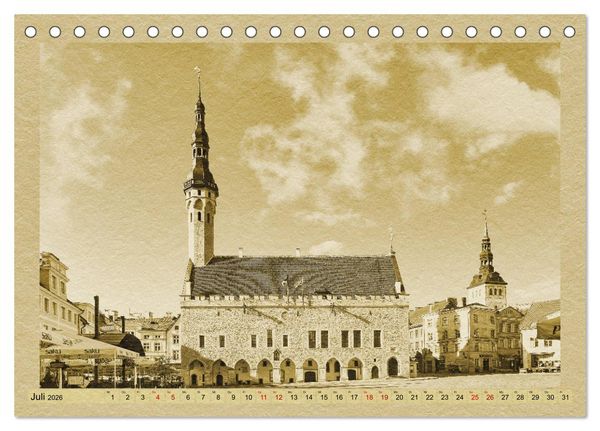 Produktbild: Das Baltikum - Ein Kalender im Zeitungsstil (Tischkalender 2026 DIN A5 quer), CALVENDO Monatskalender