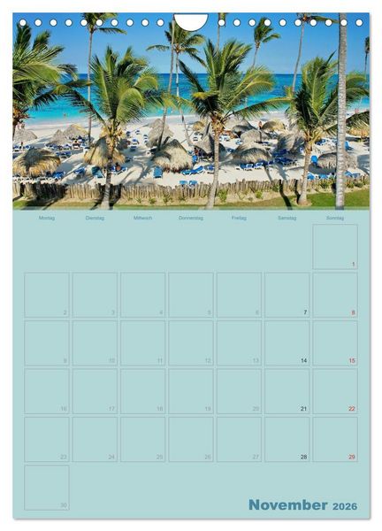 Produktbild: Karibik - Sonne, Strand und Palmen (Wandkalender 2026 DIN A4 hoch), CALVENDO Monatskalender