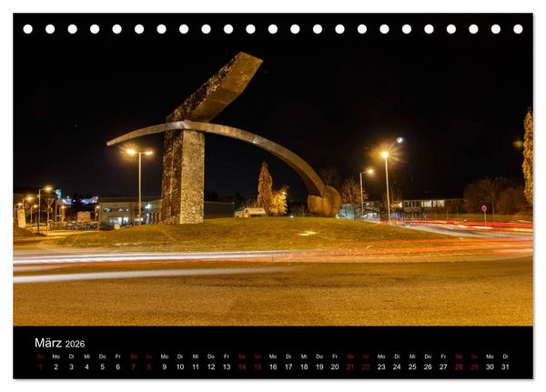 Produktbild: Pirmasens bei Nacht (Tischkalender 2026 DIN A5 quer), CALVENDO Monatskalender