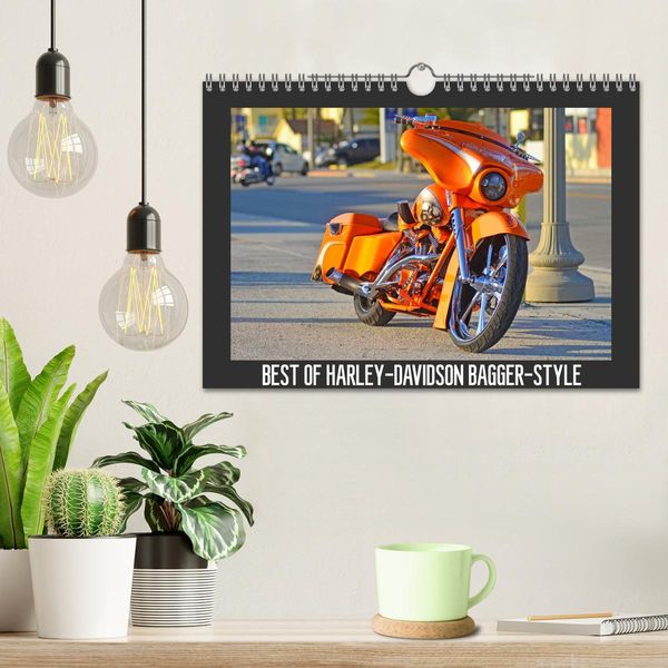 Produktbild: BEST OF HARLEY-DAVIDSON BAGGER-STYLE (Wandkalender 2025 DIN A4 quer), CALVENDO Monatskalender