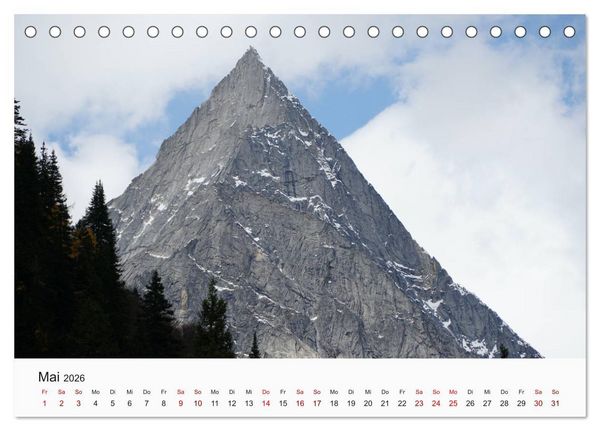 Produktbild: Einzigartige Berggipfel (Tischkalender 2026 DIN A5 quer), CALVENDO Monatskalender