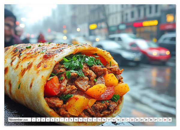 Produktbild: D&ouml;ner macht sch&ouml;ner, t&uuml;rkischer Geschmack von deinem D&ouml;nermann (Wandkalender 2026 DIN A3 quer), CALVENDO Monatskalender