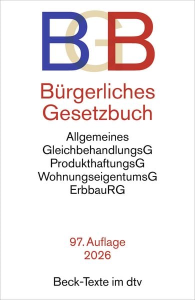 Produktbild: B&uuml;rgerliches Gesetzbuch