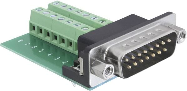 Produktbild: Delock 65275 D-SUB Stiftleiste 180 &deg; Polzahl: 15, 16 1 St.