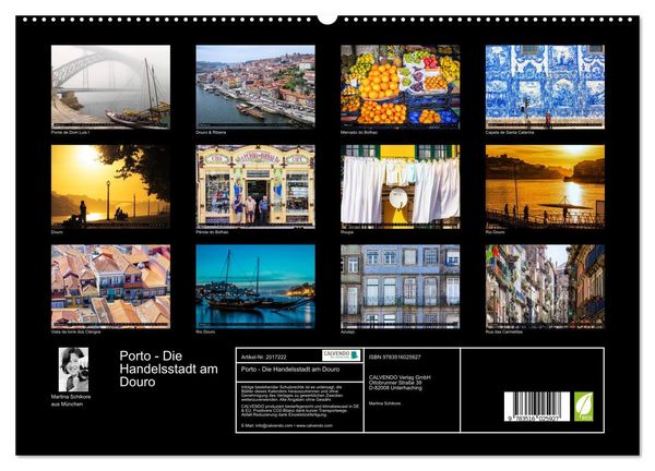 Produktbild: Porto - Die Handelsstadt am Douro (hochwertiger Premium Wandkalender 2026 DIN A2 quer), Kunstdruck in Hochglanz