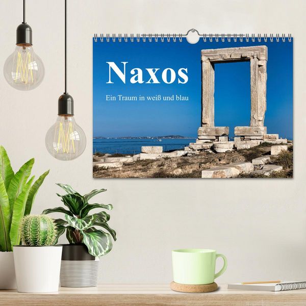 Produktbild: Die Insel Naxos - Ein Traum in blau und wei&szlig; (Wandkalender 2026 DIN A4 quer), CALVENDO Monatskalender