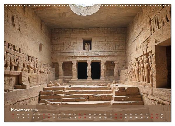 Produktbild: Faszination Maya: Einblicke in eine versunkene Welt (hochwertiger Premium Wandkalender 2026 DIN A2 quer), Kunstdruck in Hochglanz