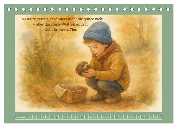 Produktbild: Wenn wir f&uuml;hlen (Tischkalender 2026 DIN A5 quer), CALVENDO Monatskalender