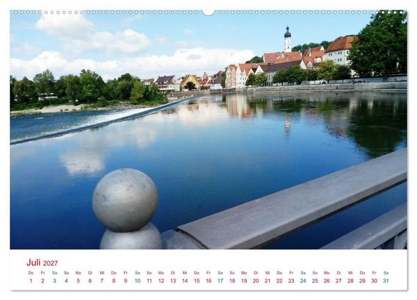 Produktbild: Hier f&uuml;hle ich mich zuhause - Landsberg am Lech und Ammersee (hochwertiger Premium Wandkalender 2027 DIN A2 quer), Kunstdruck in Hochglanz