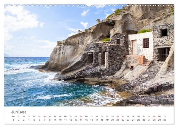 Produktbild: Liparische Inseln - Vulkane im Mittelmeer (Wandkalender 2026 DIN A2 quer), CALVENDO Monatskalender