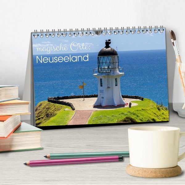 Produktbild: Magische Orte: Neuseeland (Tischkalender 2026 DIN A5 quer), CALVENDO Monatskalender