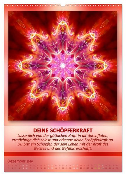 Produktbild: Light Energy Mandalas - Kalender - Vol. 1 (Wandkalender 2026 DIN A2 hoch), CALVENDO Monatskalender