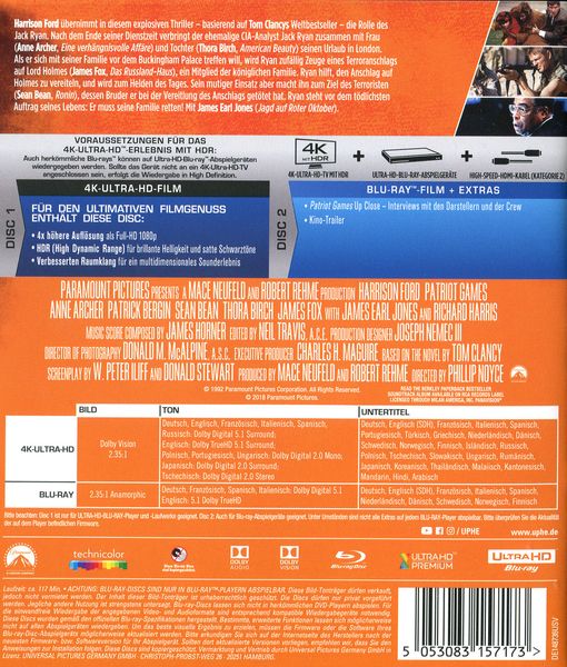 Produktbild: Die Stunde der Patrioten (4K Ultra HD) (+ Blu-ray 2D)