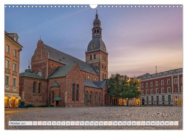 Produktbild: Nordischer Glanz &ndash; Tallinn - Riga - Vilnius (Wandkalender 2027 DIN A3 quer), CALVENDO Monatskalender