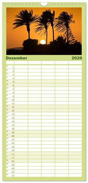 Produktbild: Familienplaner 2026 - Fuerteventura, Insel der Stille mit 5 Spalten (Wandkalender, 21 x 45 cm) CALVENDO