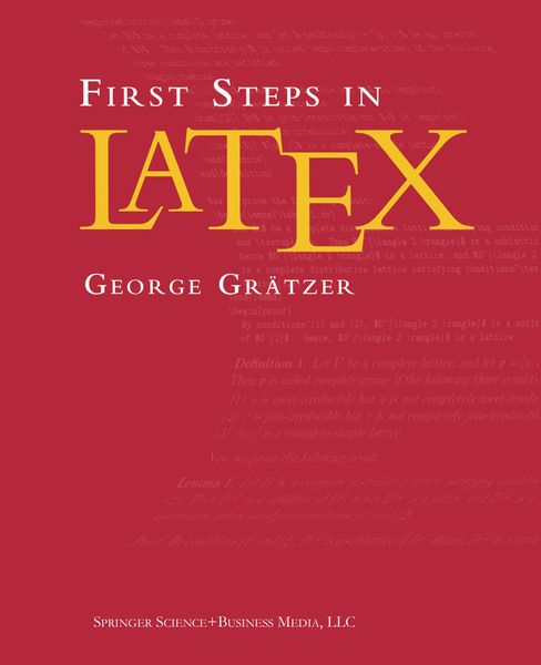 Produktbild: First Steps in LaTeX