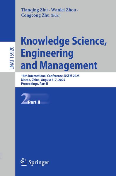 Produktbild: Knowledge Science, Engineering and Management