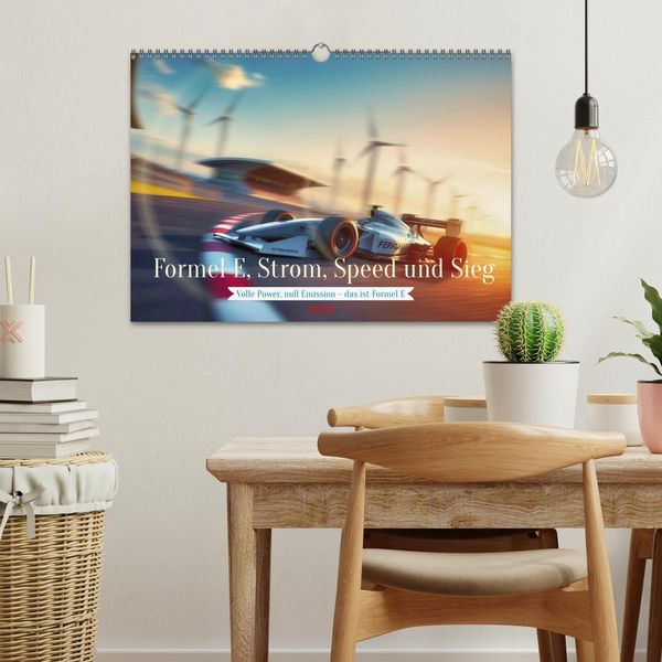 Produktbild: Formel E, Strom, Speed und Sieg (Wandkalender 2026 DIN A3 quer), CALVENDO Monatskalender