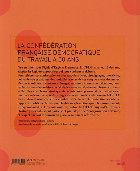 Produktbild: La cfdt, 50 ans d'action
