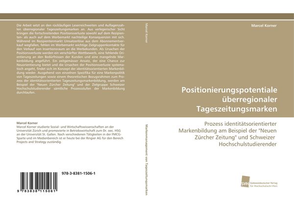 Produktbild: Positionierungspotentiale &uuml;berregionaler Tageszeitungsmarken