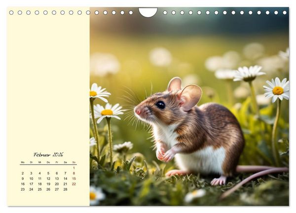 Produktbild: Goldige M&auml;use im Gr&uuml;nen (Wandkalender 2026 DIN A4 quer), CALVENDO Monatskalender