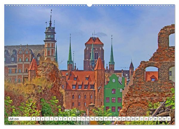 Produktbild: Danzig - Eine historische Sch&ouml;nheit (hochwertiger Premium Wandkalender 2026 DIN A2 quer), Kunstdruck in Hochglanz