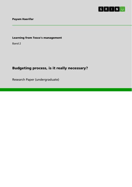 Produktbild: Budgeting process, is it really necessary?