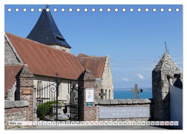 Produktbild: Normandie erleben (Tischkalender 2026 DIN A5 quer), CALVENDO Monatskalender