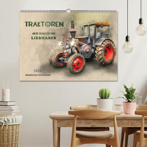 Produktbild: Traktoren - alte Sch&auml;tze f&uuml;r Liebhaber (Wandkalender 2026 DIN A2 quer), CALVENDO Monatskalender