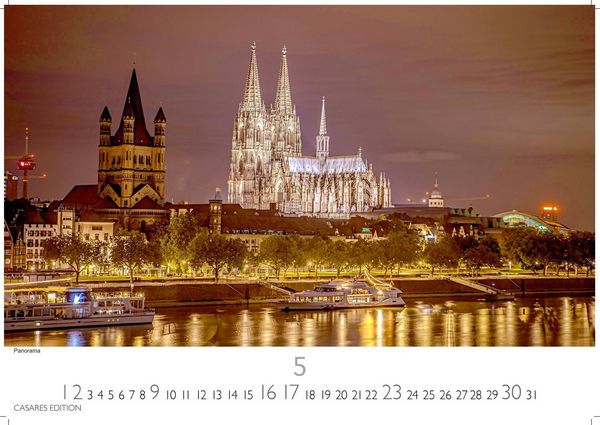 Produktbild: K&ouml;ln Kalender 2027 &ndash; Wandkalender | Fotokalender Deutschland 50x35cm &ndash; beeindruckende Fotos vom Dom, Rhein & Altstadt, gro&szlig;formatig, hochwertigl verarbeitet