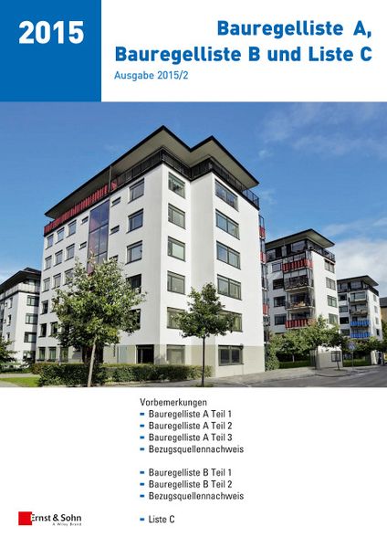 Produktbild: Bauregelliste A, Bauregelliste B und Liste C