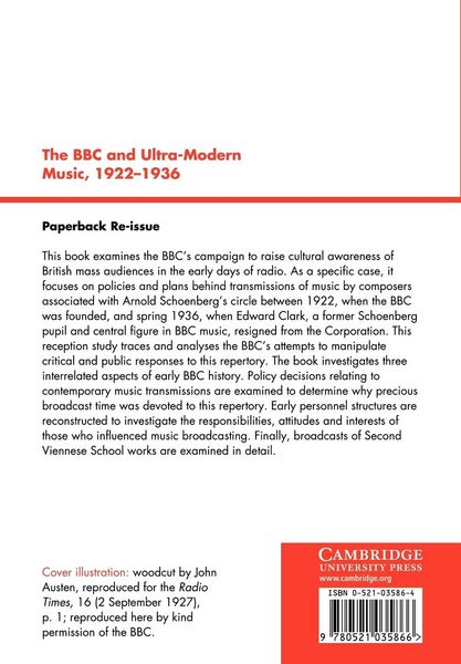 Produktbild: The BBC and Ultra-Modern Music, 1922 1936