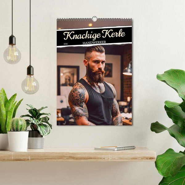 Produktbild: Knackige Kerle - Handwerker (Wandkalender 2026 DIN A3 hoch), CALVENDO Monatskalender