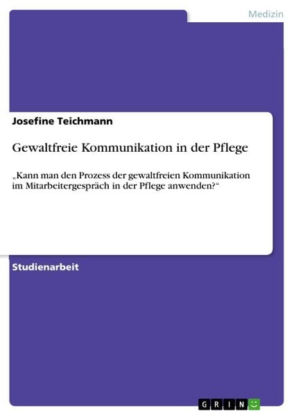 Produktbild: Gewaltfreie Kommunikation in der Pflege