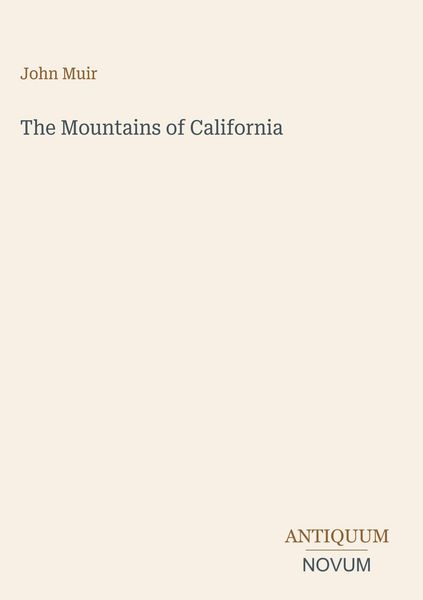 Produktbild: The Mountains of California
