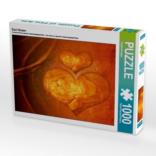 Produktbild: CALVENDO Puzzle Zwei Herzen CB | 1000 Teile Lege-Gr&ouml;&szlig;e 64x48cm Foto-Puzzle f&uuml;r gl&uuml;ckliche Stunden