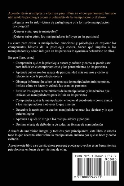 Produktbild: Psicolog&iacute;a Oscura Y Manipulaci&oacute;n Gaslighting