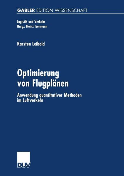 Produktbild: Optimierung von Flugpl&auml;nen