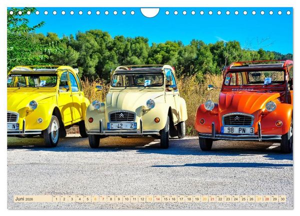 Produktbild: Citro&euml;n 2CV - die Ente (Wandkalender 2026 DIN A4 quer), CALVENDO Monatskalender