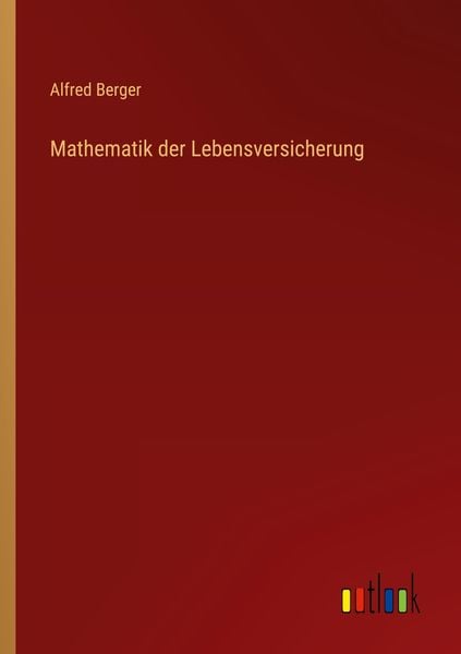 Produktbild: Mathematik der Lebensversicherung