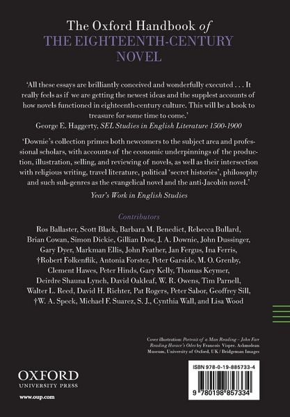 Produktbild: The Oxford Handbook of the Eighteenth-Century Novel