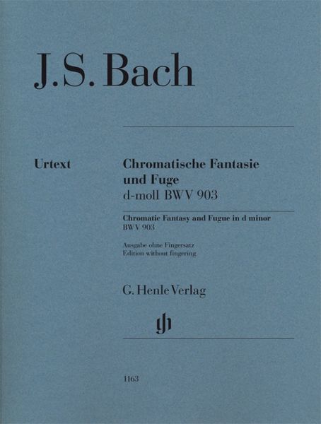 Produktbild: Johann Sebastian Bach - Chromatische Fantasie und Fuge d-moll BWV 903 und 903a