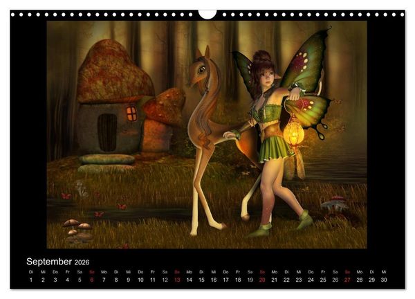 Produktbild: Elfenlichter (Wandkalender 2026 DIN A3 quer), CALVENDO Monatskalender