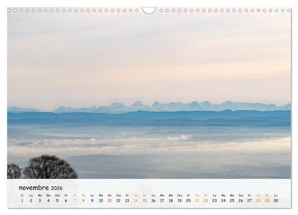 Produktbild: Sc&egrave;nes de cimes (Calendrier mural 2026 DIN A3 vertical), CALVENDO calendrier mensuel