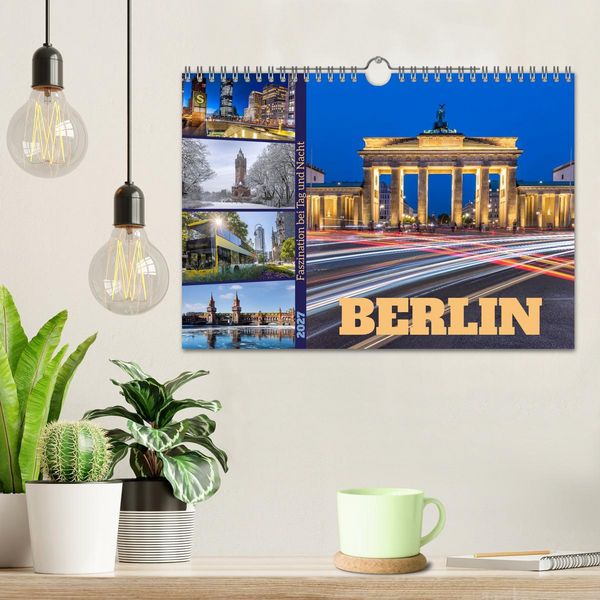 Produktbild: Berlin - Faszination bei Tag und Nacht (Wandkalender 2027 DIN A4 quer), CALVENDO Monatskalender