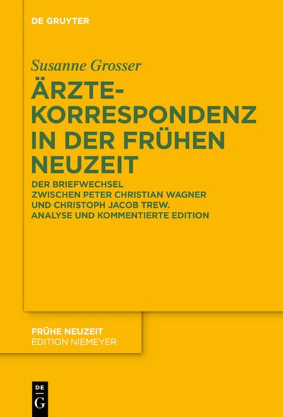 Produktbild: &Auml;rztekorrespondenz in der Fr&uuml;hen Neuzeit